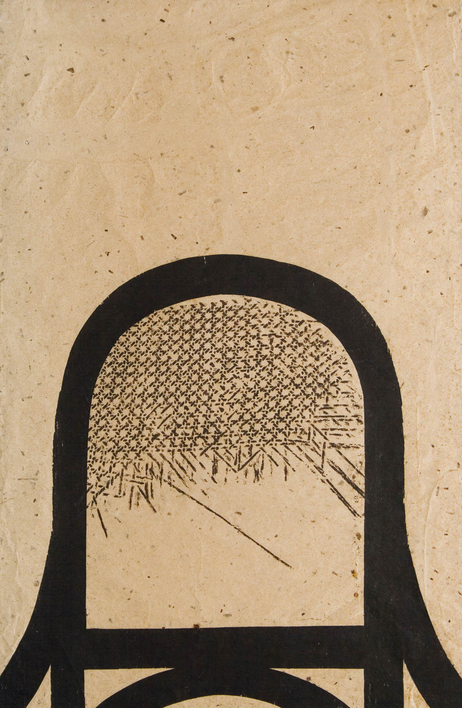 Antonio Martorell (Puerto Rico), Silla (‘Chair’), n.d., edition unknown. Woodcut. 100 x 62 cm
